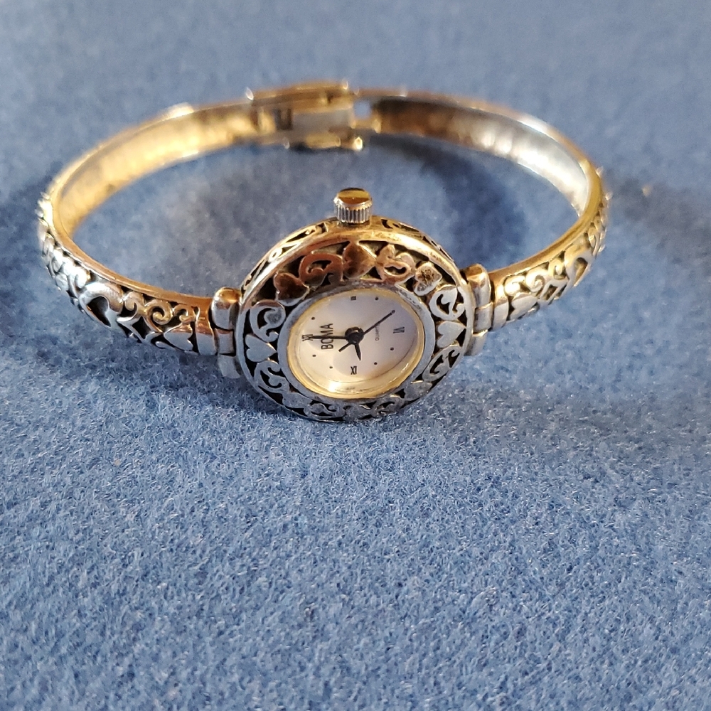 Elegant Sterling Silver BOMA Women's Watch